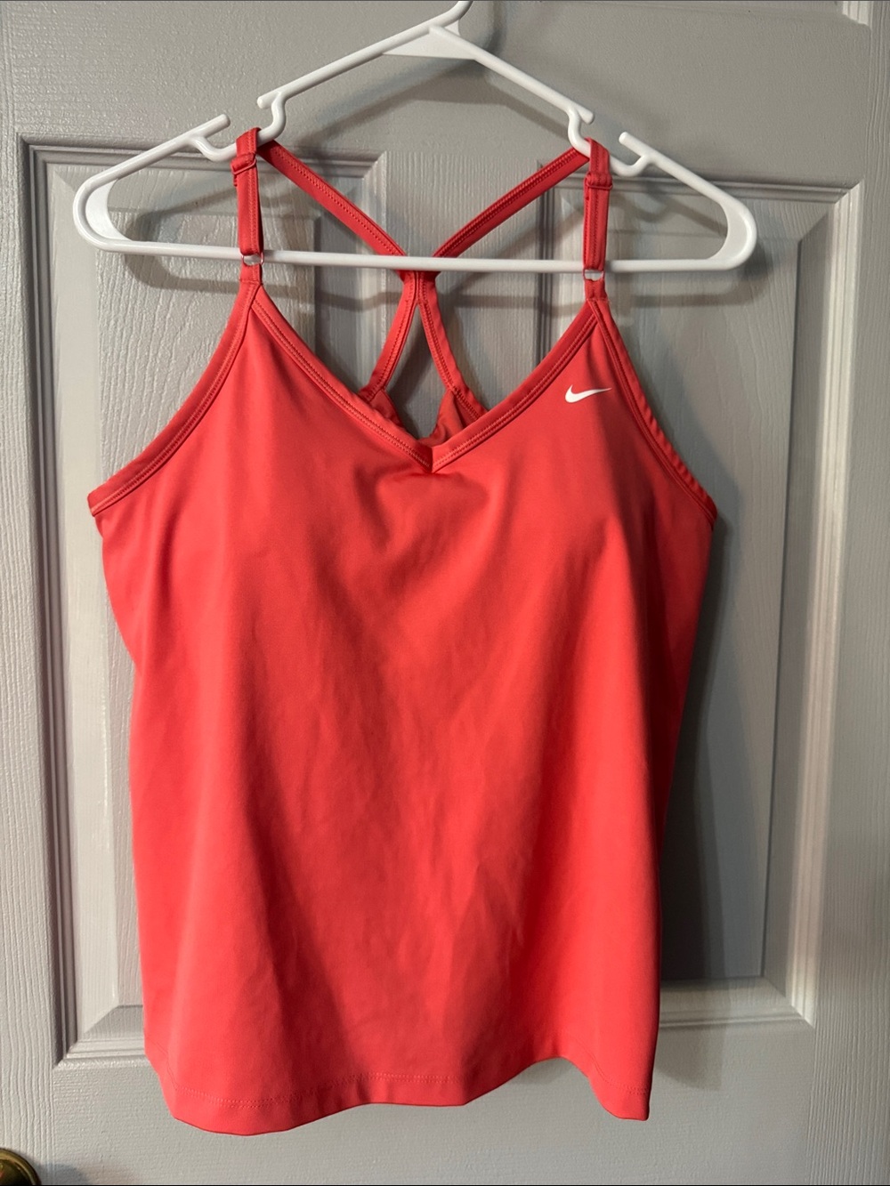 Nike Coral-Pink Strappy Women’s Athletic Tank